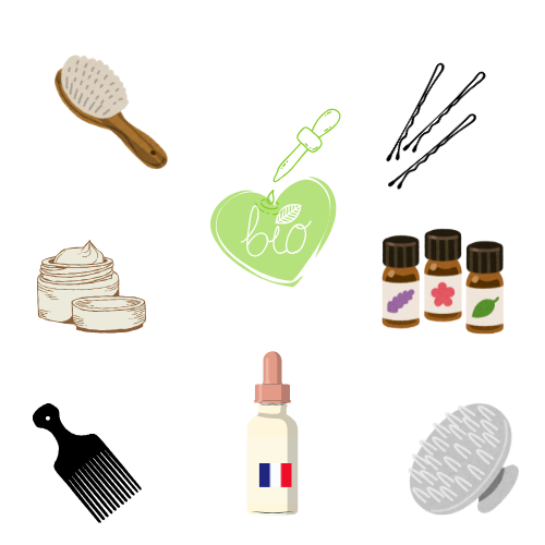 dessin produits coiffure